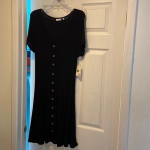 SO NWT black stretchy dress, XXL